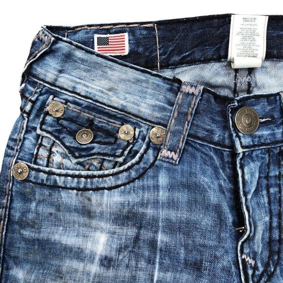 True Religion Jeans Size 29 RICKY SUPER T Blue - Picture 15 of 15